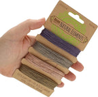 The Beadsmith 100% Hemp Cord – Vintage Colors – .55mm, 40 Foot Spool, 10LB Test Strength – Twine for Jewelry Making, Macrame, Paper Crafts, Gardening, Scrapbooking, Home Décor, DIY String Art & More