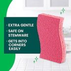 Scotch-Brite Gentle Clean Delicate Scrub Sponges, For Washing Dishes and Cleaning Kitchen, 3 Scrub Sponges