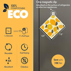 Swedish Dishcloths for Kitchen, 8 Pack Reusable Paper Towels with Clips, Non-Scratch Swedish Dish Towels, Super Absorbent Cellulose Sponge Cloths, Assorted