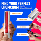 ChomChom Roller for Pet Hair - Reusable Lint Roller Pet Hair Removal Tool for Clothes, Couches, Cars and Travel - Cat Dog Hair Remover, Compact, No Sticky Refills Needed (Travel Togo)