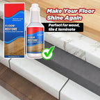 Floor Restore Cleaner - Floor Restorer & Polish for Tile, Shine Wood, Laminate, Vinyl, Bamboo - Flooring Protection Agent (2 pcs)