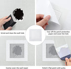 6PCS 4” Drywall Repair Kit, Aluminum Wall Patch with Galvanized Plate, Self Adhesive Fiberglass Dry Wall Hole Patches for Drywall Ceiling Sheetrock