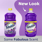 Fabuloso 2X Multi-Purpose Cleaner, No Rinse Floor Cleaner, Long-Lasting Freshness, Lavender Scent, 56 fl oz