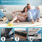 TROIZO Handheld Vacuum Cordless, 14500PA Powerful Suction Hand Held Vacuum Cleaner with Brushless Motor, Rechargeable and Portable Car Vacuum for Home Office Car Pet