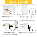 420Pcs Self Drilling Drywall Anchors with Screws Kit,Zinc Plated Steel,4 Sizes Expansion Screws and 2 Sizes Wall Anchors, Easy Application No Drill or Holes in Wall.