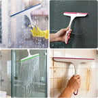 6pcs Shower Squeegee for Glass Doors,Bathroom Squeegee for Cleaner,Window Cleaning Small Squeegees Door for Shower Doors Bathroom Window Car Glass