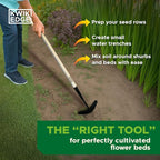 Weeder Tool for Lawn & Garden - Garden Cultivator Long Handle for Large Areas, Gardening Hand Weeding Tools, Long Weed Puller Tool Lawn Cultivator for Grass, Flower Beds or Backyard - KWIK EDGE Boss