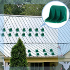 Taiyin 25 Pack Large Snow Guards for Metal Roofs 4 x 3 x 3 Inch Jumbo Ice Guard Snow Stops for Prevent Sliding, Without Screws or Adhesive (Green)