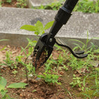 Manual Weed Puller Tool - 4-Claw Steel Head - Efficient Weed Remover with Long Handle for Garden Weeding Easily Remove Weeds Effortlessly Without Kneeling