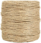 Tenn Well 328 Feet 4mm Jute Twine, Thick Twine Rope for Crafts, Gift Wrapping, Bundling, Gardening, Christmas Decor and Macrame Projects
