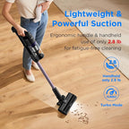 Cordless Vacuum Cleaner, Stick Vacuum Cordless Rechargeable,45Mins Powerful Suction Vacuum Cleaners for Home,Anti-Tangle,One-Click Dust Disposal,Lightweight for Hardwood Floor Carpet Pet Hair