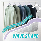 Sishynio 30 Pack Velvet Hangers - Non Slip Slim Hangers for Closet Organization, Space Saving Clothes Hangers with Notches for Dresses, Shirts(Purple)