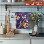 Maison d' Hermine Kitchen Towels Set of 3 100% Cotton 27.50" x 20" Reusable Cloth Tea Dish Towels Absorbent with Hanging Loop for Kitchen, Home, Dining, Cocktail Parties (Kelim - Infinity)