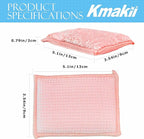 KMAKII Bamboo Kitchen Sponges Dish Sponge Super Absorbent Natural Dish Sponges, Red, Pack of 6