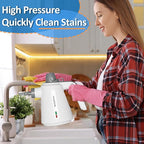 Spurgehom Handheld Steam Cleaner, Portable Steamer with 11 PCS Accessory & Safety Lock, Large Capacity Steam for Cleaning, Multipurpose Steam Cleaner for Home, Car, Window
