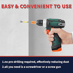 Drywall Anchors and Screws Kit, 100 Pcs Self Drilling Drywall Anchors, 50 Pcs Zinc Sheetrock Anchors and 50 Pcs #8 x 1-1/4" Metal Screws, Heavy Duty Wall Anchors, 75 Lbs Hanging Mounting