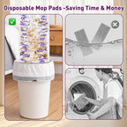 Funtin Power Mop Pads for Swiffer PowerMop, Unscented Disposable Mop Refills, Thickened Multi-Surface Replacement Mopping Pad, Dry & Wet Use for Floor Cleaning, 20 Packs