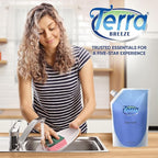 Dish Soap Refill Bag | Non-Toxic, Gentle on Skin | Eco-Friendly Dishwashing Solution for Home Kitchens, Restaurants, and Vacation Rentals | 1 Liter Refill For Small Dispensers