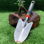 Garden Tool Shovel for Digging Gardening Trowel for Lawn Planting Stainless Steel Spade Rubber Handle Anti Slippery