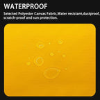 Canvas Repair Patch 9×11 Inch 3Pcs Waterproof Self-Adhesive Fabric Repair Patch for Tents,Boat Cover,Pop Up Canopy,Patio,Bags,Car Seats,Sofas,Furniture Cover(Bright Yellow)