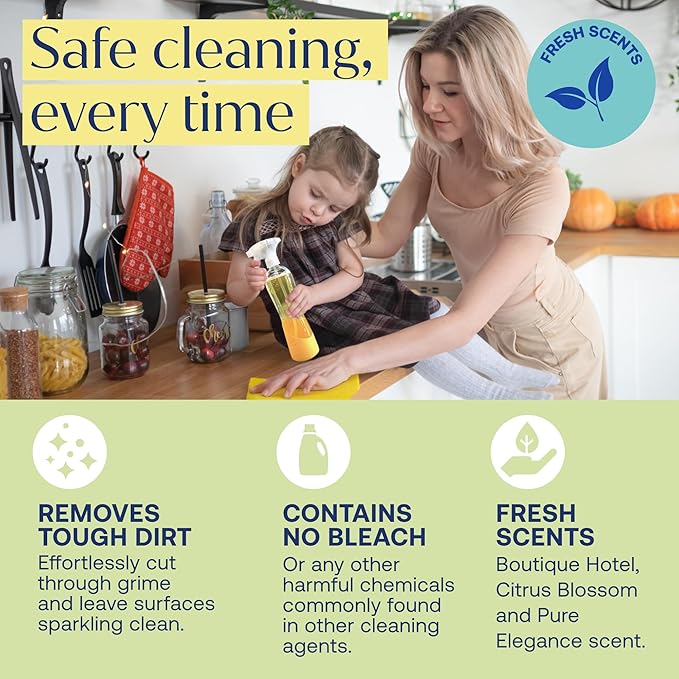 Fab Tab Home Starter Kit - Natural Cleaning Products - Household Cleaners - All-Purpose Cleaner Tablets - Plant-Based, Plastic-Fee - No Harsh Chemicals | Cleaning Kit