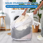 3Pcs Mesh Laundry Bags Washing Machine Mesh Wash Bags Jumbo for Delicates Clothes,Bed Linen,Toys with Drawstring Closure Sturdy(3 XXLarge 28 x 26 Inches)