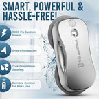 SqueeGBot Window Cleaning Robot Ideal for Panoramic Windows, Tiles, Mirrors, Robot Windows Cleaner with Intelligent AI 5.0 Navigation, Electric Window Cleaner Water Spraying, up to 5300 Pa