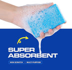SCRUBIT 48-Count Sponges Kitchen for Dishes Cleaning - Non-Scratch Dish Scrub Sponge - Packaging May Vary, Natural Cellulose Kitchen Sponges