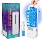 Flying Insect Trap with 12 Pcs Sticky Pads, Plug-in Fruit Fly Traps for Kitchen, Mosquito Trap Fly Catcher with UV Light, Fly Insect Killer Bug Zapper Gnat Killer for Home, Office