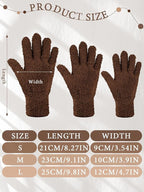 Patelai 3 Pairs Microfiber Plant Dusting Gloves Leaf Cleaning Gloves for Indoor Plants, Blinds, Furniture, House (Black,Brown,Dark Brown,Medium)