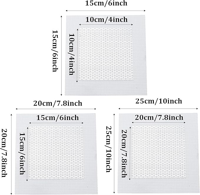 6PCS Drywall Repair Kit, 4"/6"/8" Aluminum Wall Patch with Galvanized Plate, Self Adhesive Fiberglass Dry Wall Hole Patches for Drywall Ceiling Sheetrock