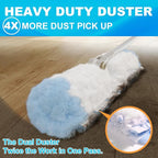 JOYMOOP 6 ft Extendable Duster Handle with 24 Heavy Refills, Compatible with Swiffer Duster Refills, Disposable Microfiber Dusting Pads for Home Cleaning, Ceiling, Fan, Window, Hard-to-Reach Areas