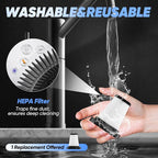 Mini Vacuum Cleaner, 3 in 1 Cordless Handheld Vacuum Cleaner, 13000Pa High Power Car Vacuum Cleaner with Brushless Motor,Adjustable Car Vaccum Portable Cordless for Cars,Desktop-DBS03