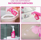 Stardrops - The Pink Stuff Miracle Bathroom Foam Cleaner, 30 fl oz – Now 20% More! Powerful Foaming Action for Showers, Sinks, Tubs & Tiles – Removes Soap Scum, Limescale & Grime with Ease