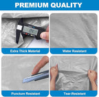 TICONN Mattress Bags for Moving, Heavy Duty Full Mattress Cover Storage Bag with Full-Around Handle and Adjustable Buckles (Gray, Full)