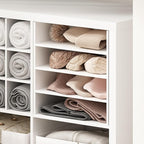 Furinno Cubicle 3-Shelf File Organizer Cube Insert (Does not fit IKEA Kallax Shelving), White
