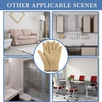 Geyoga 12 Pairs Microfiber Dusting Gloves Household Dusting Cleaning Glove Washable Plant Dusting Mittens