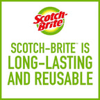 Scotch-Brite Copper Coated Scrubbing Scour Pads, 3 Scouring Scrubber Pads (Pack of 2)