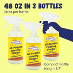 Originally Yellow Lemon Vinegar All Purpose Cleaning Spray | Distilled Cleaning Vinegar | Plant-Derived All Purpose Cleaner | Living Room, Bathroom, & Kitchen | 3 Pack
