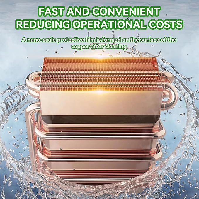 Copper Cleaner & Rust Remover & Polish - 3-in-1 Formula Action Fast-Acting Removes Rust, Oxidation and Restores Shine | Professional Grade Brass Cleaner Safe for Various Copper Products (1kg)