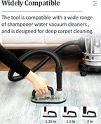 Sub Surface Carpet Extraction Tools Attachments for Water Wet Extractor Vacuum Cleaners, Pet Stain Remover Deep Cleaning Rug Shampooer Solution for Dogs and Cats