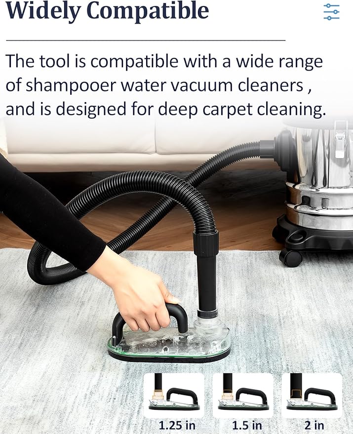 Sub Surface Carpet Extraction Tools Attachments for Water Wet Extractor Vacuum Cleaners, Pet Stain Remover Deep Cleaning Rug Shampooer Solution for Dogs and Cats