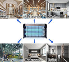 BAIMNOCM UV Lamp 76 Watts, Hanging Mite Odor Mold Removal Lamp with Remote Control Timer, UV-C Light for Basement Kitchen, 254nm Quartz Light