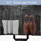 8" Gusseted Heavy Duty Garment Bags for Travel 43"" Suit Bags for Closet Storage Hanging Clothes Bag with Pockets Mens Suit Holder for Shirts, Coats, Dresses, 3 Pack