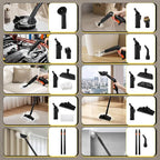 Dyna-Living Steam Cleaner 1800W Multipurpose Steam Cleaner for Home 5 bar Steamer Cleaner for Car Detailing 320°F High Temperature High Pressure Steamer for Carpets Floor with 2.1 L Inner Water Tank