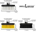 7 Inch Variety Cleaning Kit for Variable Speed Polisher – Big Cleaning Brushes for Polishing Machines/Auto Buffers – Tile Cleaner – Carpet Cleaner – Concrete Cleaner – Boat