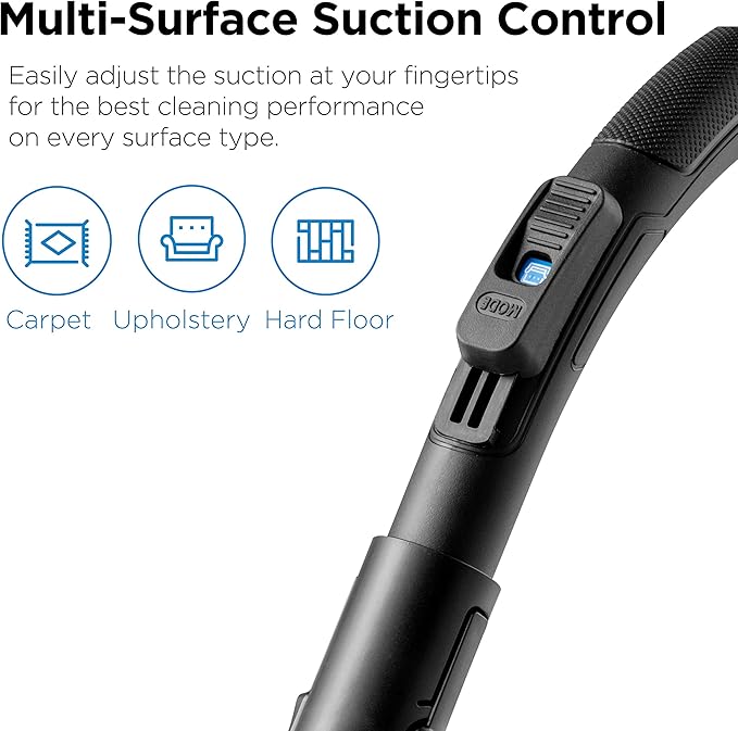 Eureka WhirlWind Bagless Canister 2.5L Vacuum Cleaner, Lightweight Vac for Carpets and Hard Floors, NEN110A, Blue