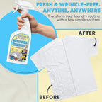 Grandma's Secret Wrinkle Remover Spray - Easily Removes Wrinkles & Odors - Wrinkle Release, Fabric Refresher Spray, Chlorine, Bleach and Toxin-Free - 16 Ounce, 3 Pack
