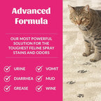 Skout's Honor Cat Severe Mess Stain & Odor Remover - Advanced Formula for Tackling the Worst Cat Messes, Eco-Friendly Formula for Carpets and Home, 35 oz