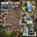 Odor Remover Spray, 32oz. Clean, Crisp 'Fresh Air' Essential Oil Shoe Deodorizer, Odor Eliminator for Strong Odors on Activewear. ProvenSafe™ Fabric Freshener Spray, Deodorizer for Sensitive Gear